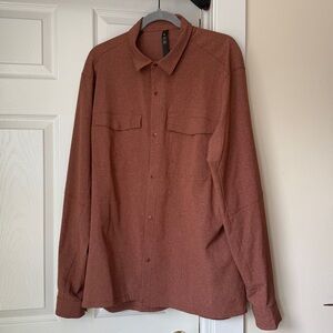 Lululemon Athletica Rust Colored Lightweight Shirt Jacket